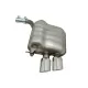Complete Exhaust System with Twin Muffler Tips suitable for Audi Q5 8R (11.2008-2016) Chrome