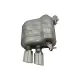 Complete Exhaust System with Twin Muffler Tips suitable for Audi Q5 8R (11.2008-2016) Chrome