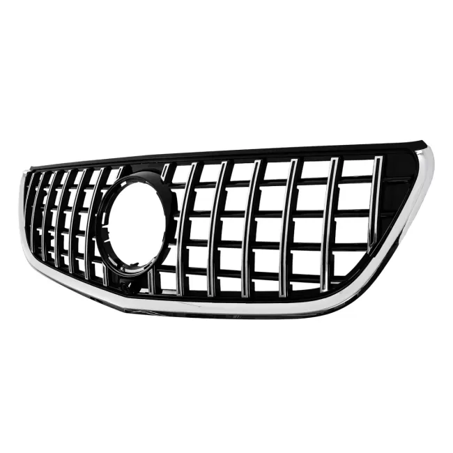 Central Grille suitable for Mercedes Vito W447 (2020-up) GTR Panamericana Design Black Chrome