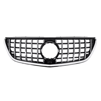 Central Grille suitable for Mercedes Vito W447 (2020-up) GTR Panamericana Design Black Chrome