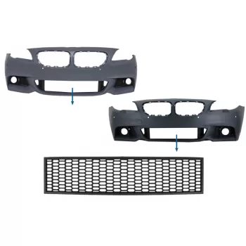 Front Bumper Central Lower Grille suitable for BMW 5 Series F10 F11 M-Tech (2009-2017)