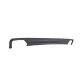 Double Outlet Air Diffuser suitable for BMW F10 F11 Sedan Touring 5 Series (2011-2017) 550i Design with Exhaust Muffler Tips Square Design