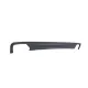 Double Outlet Air Diffuser suitable for BMW F10 F11 Sedan Touring 5 Series (2011-2017) 550i Design with Exhaust Muffler Tips Square