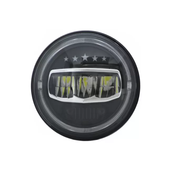 7 Inch CREE LED Headlights Angel Eye Halo DRL suitable for Jeep Wrangler JK TJ LJ JL (1997-2017) 5 Stars Design