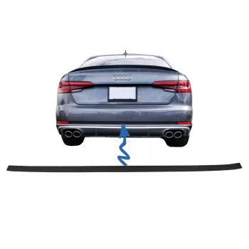 Rear Bumper Trim suitable for Audi A4 B9 8W (2016-2018) Sedan Avant S-Line Design For Normal Bumper