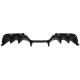 Rear Bumper Diffuser suitable for Ford Mustang Mk6 VI Sixth Generation (2015-2017) RTR Design Matte Black