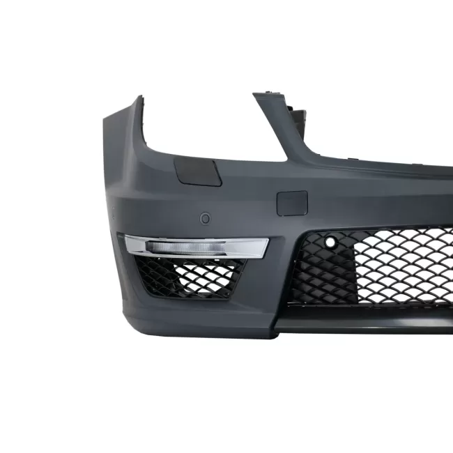 Front Bumper with LED DRL Headlights suitable for Mercedes C-Class W204 (2012-2014) C63 Facelift Bi-Xenon Design