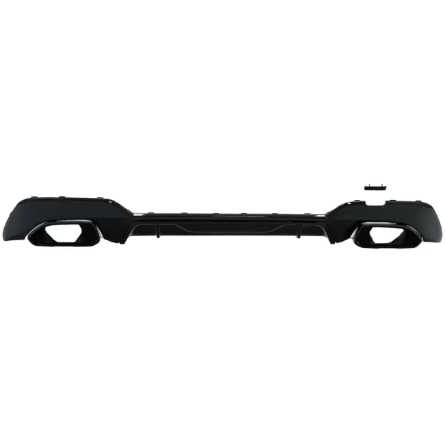Rear Bumper Valance Diffuser With Exhaust Tips suitable for BMW 3 Series G20 G28 Sedan G21 Touring (2018-up) M340i M Look Black