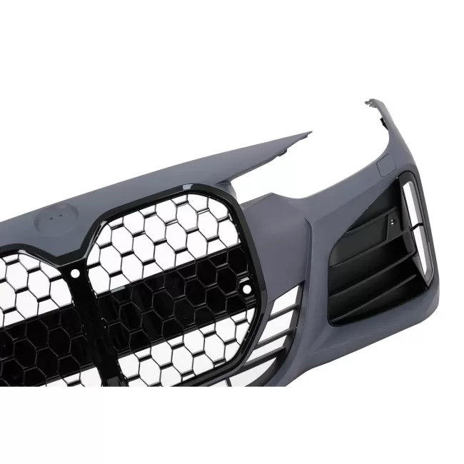 Front Bumper suitable for BMW 3 Series F30 F31 Non LCI & LCI (2011-2018) Conversion to G80 M3 Design Black Grille