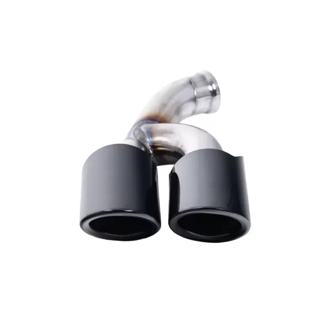 Exhaust Muffler Tips suitable for Porsche Cayenne 92A Facelift (10/2014-2017) GTS Design Piano Black