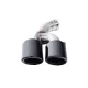 Exhaust Muffler Tips suitable for Porsche Cayenne 92A Facelift (10/2014-2017) GTS Design Piano Black