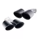 Exhaust Muffler Tips suitable for Porsche Cayenne 92A Facelift (10/2014-2017) GTS Design Piano Black