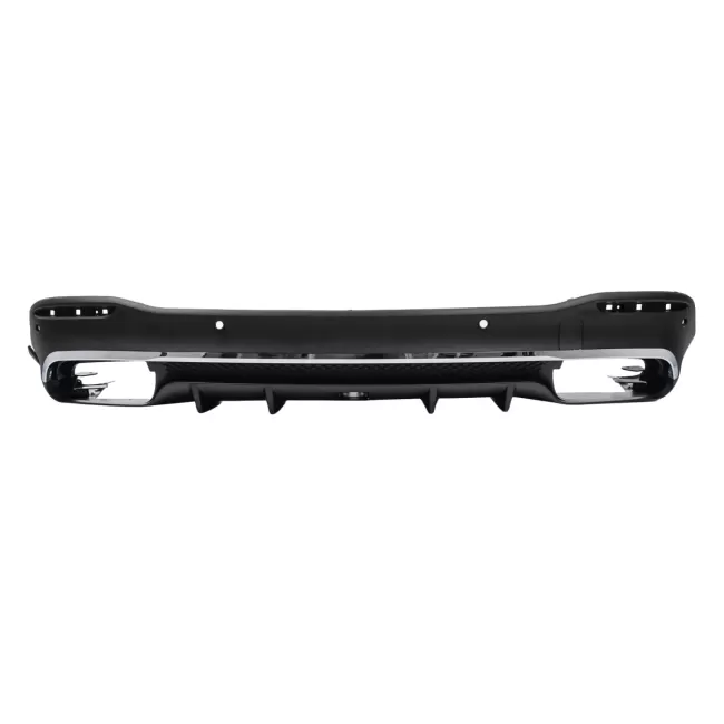 Rear Diffuser with Exhaust Muffler Tips suitable for Mercedes GLE W167 SUV V167 Sport Line (2019-Up) GLE 63 Design