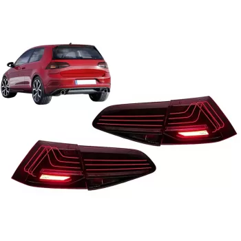 Full LED Taillights suitable for VW Golf 7 & 7.5 Hatchback (2012-2019) for Halogen Laser Look