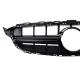 Front Grille suitable for Mercedes C-Class W205 S205 C205 A205 (2014-2018) without Camera Black