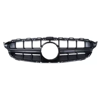 Front Grille suitable for Mercedes C-Class W205 S205 C205 A205 (2014-2018) without Camera Black