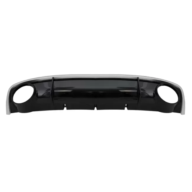Rear Bumper Valance Diffuser & Exhaust Tips suitable for Audi A4 B8 B8.5 Limousine Avant Facelift (2012-2015) RS4 Design