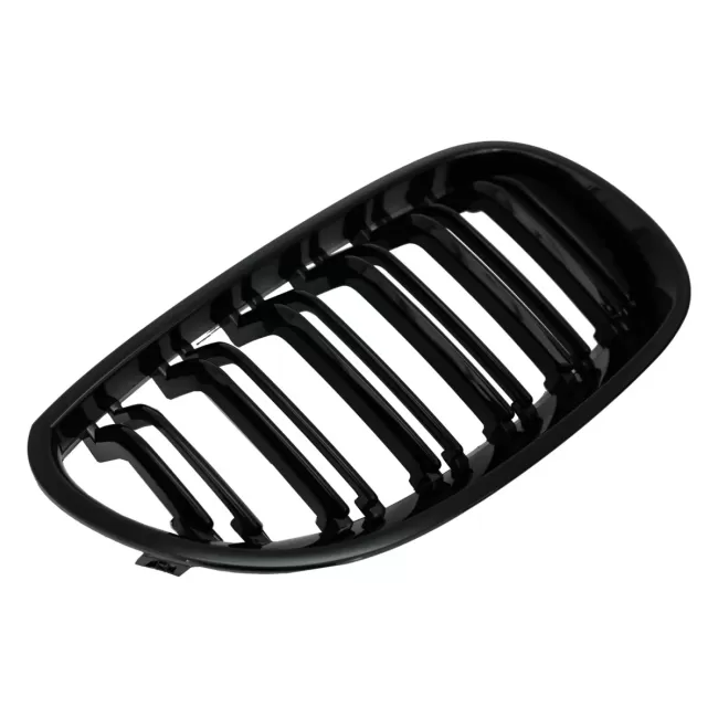 Central Kidney Grilles suitable for BMW 5 Series E60 E61 (2003-2009) Double Stripe M Design Piano Black