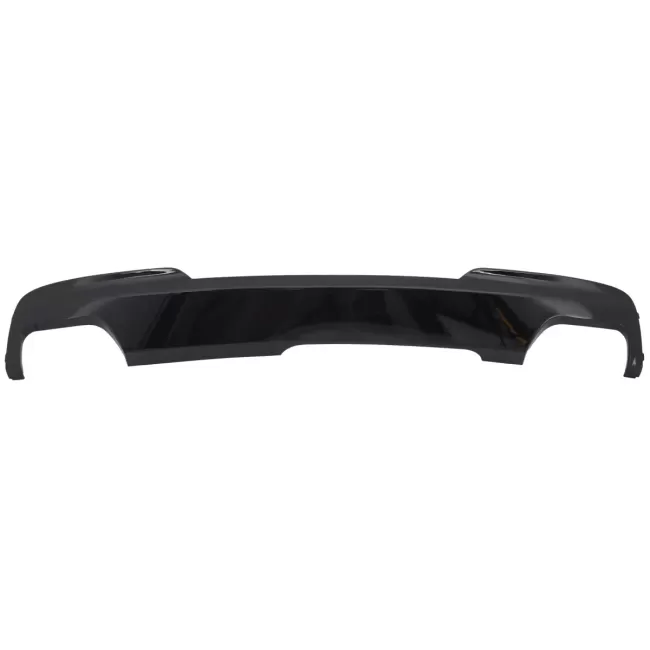 Double Outlet Air Diffuser Brilliant Black Edition with Exhaust Muffler Tips Sport M-Tech 550i Design suitable for BMW F10 F11 (2011-2017)