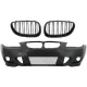 Front Bumper with Central Grille Shiny Black suitable for BMW 5 Series E60 E61 (2003-2007) M-Technik Design