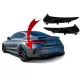 Rear Bumper Flaps Side Fins Flics suitable for Mercedes C-Class C205 A205 (2014-2018) Coupe Cabriolet Piano Black