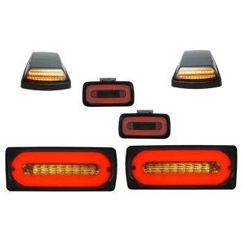 LED Taillights Light Bar suitable for Mercedes G-class W463 (1989-2015) with Rear Bumper Fog Lamp and Turning Lights Sequential Dynamic