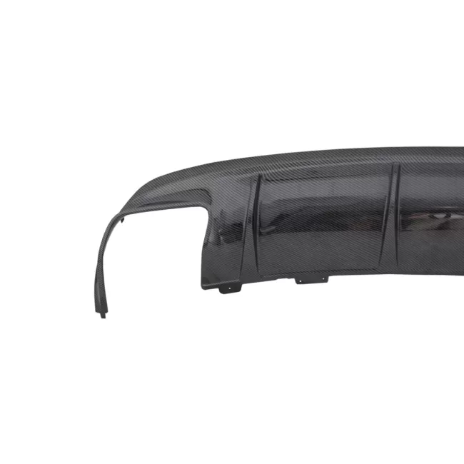 Rear Bumper Air Diffuser with Exhaust Muffler Tips Chrome suitable for Mercedes CLA W117 (2013-2018) Facelift CLA45 Carbon Design