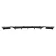 Rear Bumper Spoiler Valance Diffuser Double Outlet for Single Exhaust suitable for BMW 3 Series F30 F31 (2011-2019) M Performance Design Carbon Film Coating