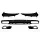 Bumper Valance Diffuser with Rear Bumper Flaps suitable for Mercedes C-Class C205 A205 Coupe Cabriolet (2014-2019) Facelift C63S Design