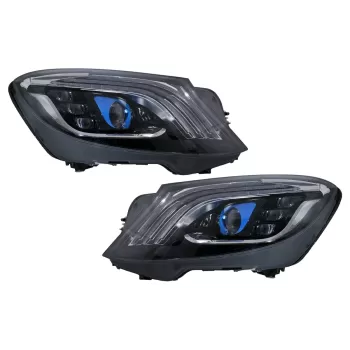 Full LED Headlights suitable for Mercedes S-Class W222 (2013-2017) Facelift Look Dynamic Sequential Turning Light