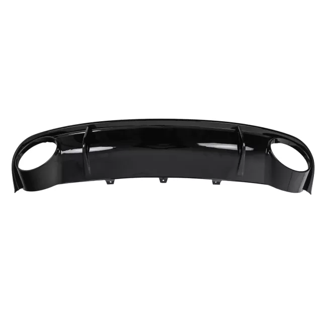 Rear Bumper Valance Diffuser with Exhaust Tips suitable for Audi A4 B8 Limousine Avant Pre Facelift (2007-2011) RS4 Design Black