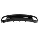 Rear Bumper Valance Diffuser with Exhaust Tips suitable for Audi A4 B8 Limousine Avant Pre Facelift (2007-2011) RS4 Design Black