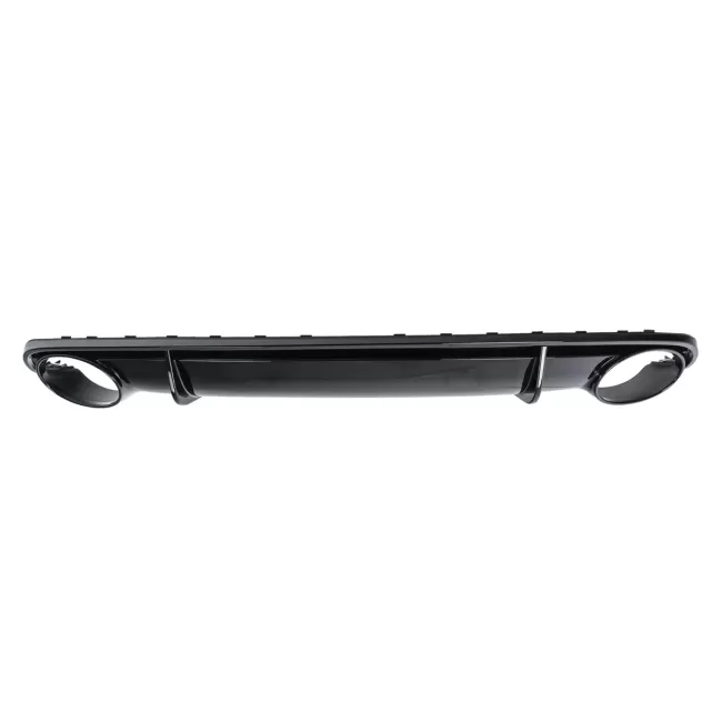 Rear Bumper Valance Diffuser with Exhaust Tips suitable for Audi A4 B8 Limousine Avant Pre Facelift (2007-2011) RS4 Design Black