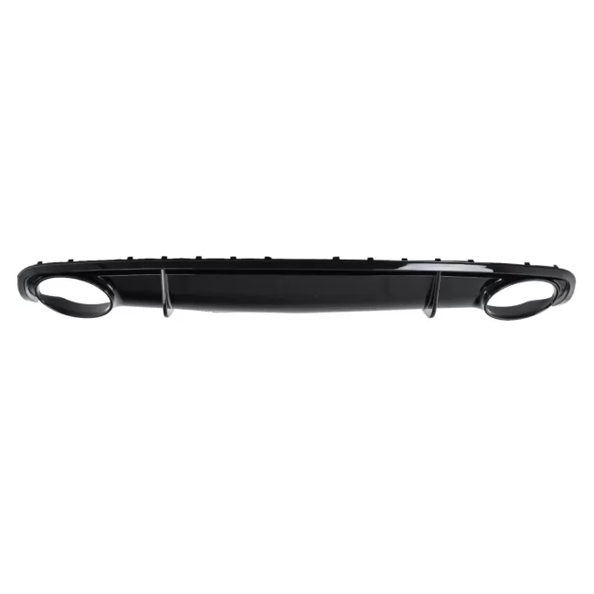 Rear Bumper Valance Diffuser & Exhaust Tips suitable for Audi A4 B8 B8.5 Limousine Avant Facelift (2012-2015) RS4 Design Black