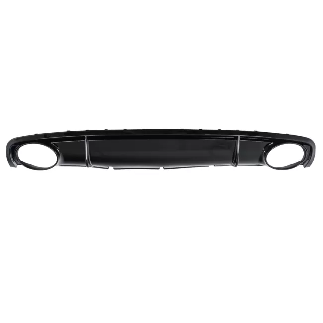Rear Bumper Valance Diffuser & Exhaust Tips suitable for Audi A4 B8 B8.5 Limousine Avant Facelift (2012-2015) RS4 Design Black