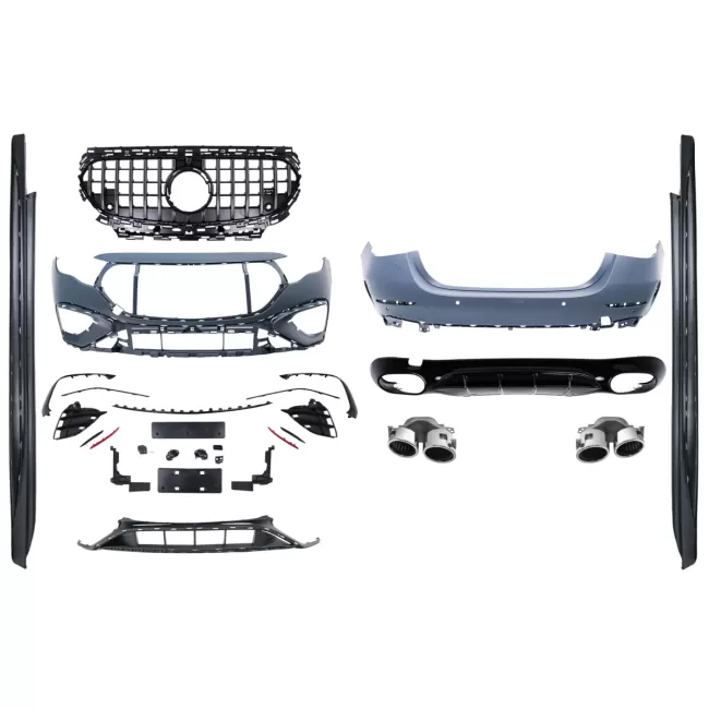 Body Kit suitable for Mercedes E-Class W214 (2023-2026) Conversion to E53 Design Exhaust Muffler Tips