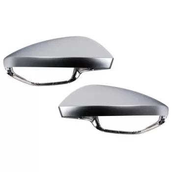 Mirror Covers Caps suitable for Audi A7 4K8 (2018-Up) A6 C8 (2019-2025) LHD Silver