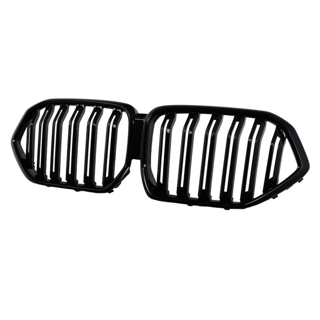 Central Kidney Grilles suitable for BMW X6 G06 (2019-2022) Double Stripe Piano Black