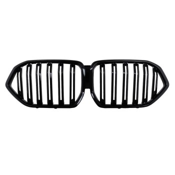 Central Kidney Grilles suitable for BMW X6 G06 (2019-2022) Double Stripe Piano Black