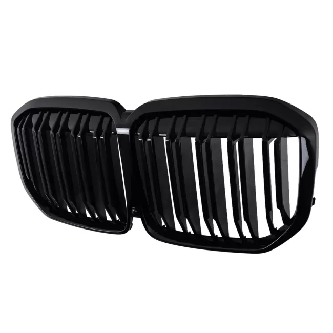 Central Kidney Grille suitable for BMW X7 G07 (2018-2022) Double Stripe Piano Black