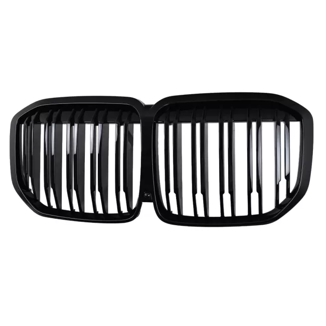 Central Kidney Grille suitable for BMW X7 G07 (2018-2022) Double Stripe Piano Black