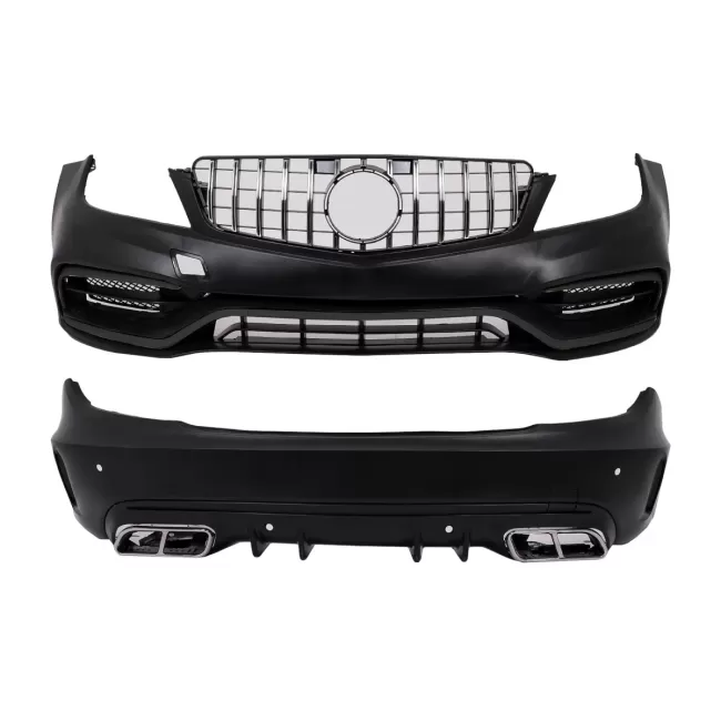 Body Kit suitable for Mercedes C-Class W204 (2007-2015) Conversion to W205 C63 Design