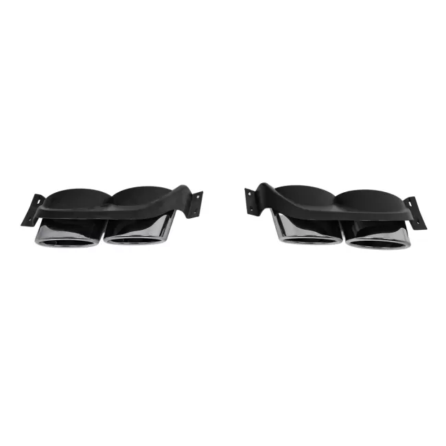 Exhaust Muffler Tips Ornaments suitable for VW Golf 7 7.5 (2012-2020) R Design Chrome