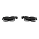 Exhaust Muffler Tips Ornaments suitable for VW Golf 7 7.5 (2012-2020) R Design Chrome