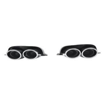 Exhaust Muffler Tips Ornaments suitable for VW Golf 7 7.5 (2012-2020) R Design Chrome