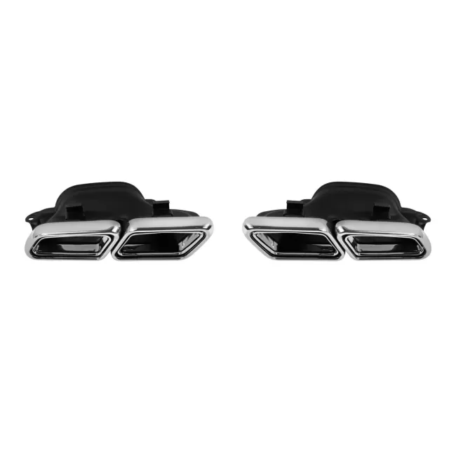 Exhaust Muffler Tips suitable for Mercedes S-Class W222 E-Class W212 S212 Facelift CLS W218 SL-Class R231 E63 S63 SL65 Design