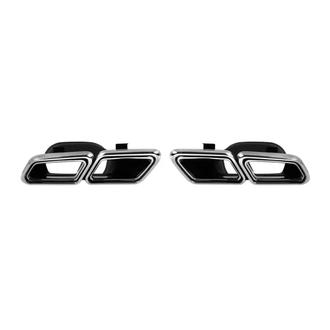 Exhaust Muffler Tips suitable for Mercedes S-Class W222 E-Class W212 S212 Facelift CLS W218 SL-Class R231 E63 S63 SL65 Design