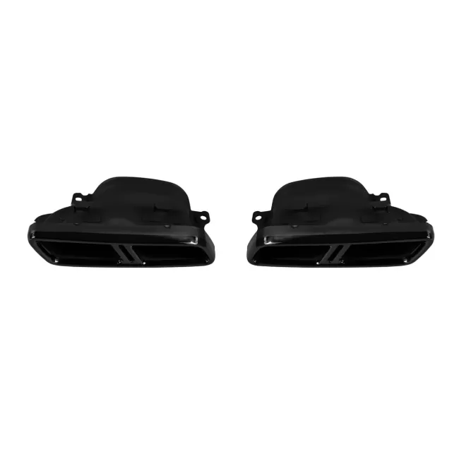 Exhaust Muffler Tips for Mercedes S-Class W222 E-Class W212 Facelift CLS W218 SL-Class R231 E63 S65 Design Black Exclusive Editon