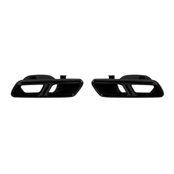 Exhaust Muffler Tips for Mercedes S-Class W222 E-Class W212 Facelift CLS W218 SL-Class R231 E63 S65 Design Black Exclusive Editon