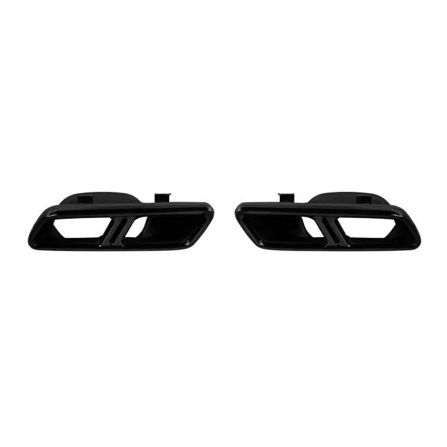 Exhaust Muffler Tips for Mercedes S-Class W222 E-Class W212 Facelift CLS W218 SL-Class R231 E63 S65 Design Black Exclusive Editon